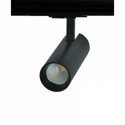 SAND BLACK LED TRACK LUMINAIRE 10W 4000K 1-PHASE 36° 1050LM 230V AC Ra80 Φ55*153MM 5YRS