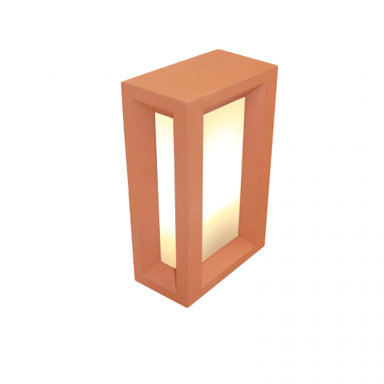 ^ΕΠΙΤΟΙΧΟ ΦΩΤΙΣΤΙΚΟ IP65 Ε27 Max.7W ΤΕΡΑΚΟΤΑ ΤΣΙΜΕΝΤΟ ΜΕ PC ΚΑΛΥΜΜΑ