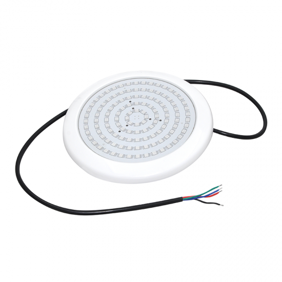 ^ LED ΠΛΑΣΤΙΚΟ Φ/Σ ΠΙΣΙΝΑΣ 20W RGB 110° IP68 12V DC Φ210Χ20mm