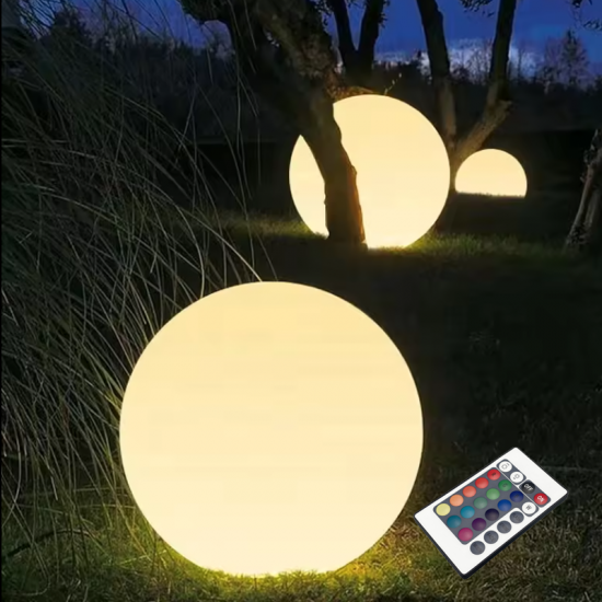 ΗΛΙΑΚΗ/ΕΠΑΝΑΦΟΡΤΙΖΟΜΕΝΗ RGBW LED ΜΠΑΛΑ D50cm IP54 LiFePO4 1800mAh
