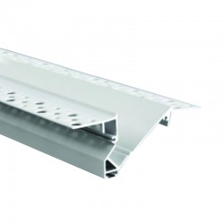 SLID TRIMLESS WHITE ALUMINUM PROFILE WITH OPAL PC DIFFUSER 2m/pc