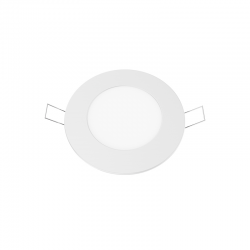 ΛΕΥΚΟ ΣΤΡΟΓΓΥΛΟ LED ΠΑΝΕΛ ΧΩΝΕΥΤΟ 6W 4000K 470Lm Φ119mm 230V AC Ra80
