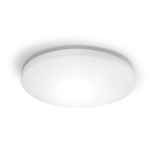ΛΕΥΚΟ ΣΤΡΟΓΓΥΛΟ Φ/Σ LED ΜΕ ΑΙΣΘΗΤΗΡΑ ΚΙΝ. 24W 2400Lm CCT(3000/4000/6500K) Φ280mm 120° 230V IP54 Ra80