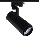 SAND BLACK LED ZOOMABLE TRACK LUMINAIRE 25W 3000K 3-PHASE 25-60° 2800LM MAX. 230V AC Ra80 5YRS
