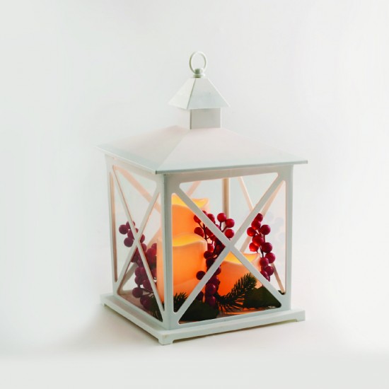 ΛΕΥΚΟ ΠΛΑΣΤΙΚΟ ΦΑΝΑΡΙ 3 ΚΕΡΙΑ ΓΚΙ 3 WW LED FLICKER ΛΑΜΠ ΜΠΑΤ:3XAAA(ΔΕΝ ΣΥΜΠ) IP20 23,5x23,5x37,5cm ΛΕΥΚΟ ΠΛΑΣΤΙΚΟ ΦΑΝΑΡΙ 3 ΚΕΡΙΑ ΓΚΙ 3 WW LED FLICKER ΛΑΜΠ ΜΠΑΤ:3XAAA(ΔΕΝ ΣΥΜΠ) IP20 23,5x23,5x37,5cm