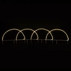 4 ARCH 124 LED 5,2m ΜΟΝΟΚ. ΦΩΤ. ΘΕΡΜΟ ΛΕΥΚΟ FLASH IP44, 86*57cm 3m ΚΑΛ.