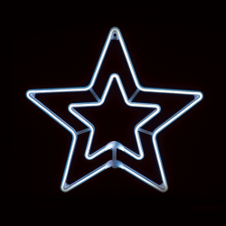 ^ "DOUBLE STARS" 300 NEON LED 3m NEON DOUBLE SMD ΦΩΤ., CW ΣΤΑΘ., IP65, 55CM, 1.5m ΚΑΛ.