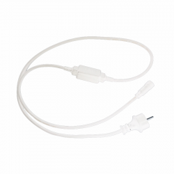 ΚΑΛΩΔ ΛΕΥΚΟ ΜΕ ΦΙΣ & ΣΥΝΔΕΣΜΟ ΓΙΑ ΣΧΕΔΙΟ LED ΜΟΝΟΚΑΝΑΛ ΦΩΤΟΣΩΛ IP44 1.5m