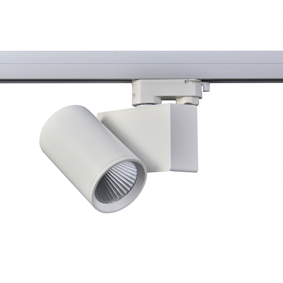 SAND WHITE LED TRACK LUMINAIRE 20W 4000K 3-PHASE 38° 2400LM 230V AC Ra80 5YRS SAND WHITE LED TRACK LUMINAIRE 20W 4000K 3-PHASE 38° 2400LM 230V AC Ra80 5YRS