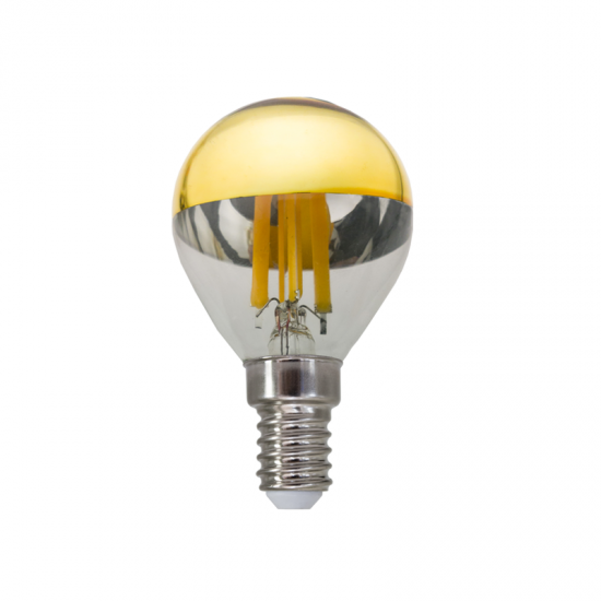 LED FILAMENT E14 DIM G45 GOLD 5W 2700K 230V AC 620LM RA80 30000H 180° LED FILAMENT E14 DIM G45 GOLD 5W 2700K 230V AC 620LM RA80 30000H 180°