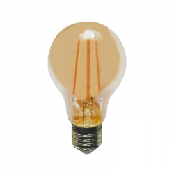 LED FILAMENT E27 STEP-DIM A60 8W AMBER 2700K 230V AC 940LM RA80 30000H 360°