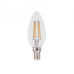 LED FILAMENT E14 C35 4W 2700K 230V AC 480LM RA80 30000H 360° LED FILAMENT E14 C35 4W 2700K 230V AC 480LM RA80 30000H 360°
