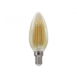 LED FILAMENT E14 DIM C35 5W AMBER 2700K 230V AC 620LM RA80 30000H 360° LED FILAMENT E14 DIM C35 5W AMBER 2700K 230V AC 620LM RA80 30000H 360°