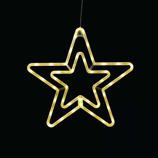 "PLASTIC STAR" 42 LED ΛΑΜΠΑΚΙΑ WW ΜΠΑΤ. (3ΧΑΑ)/USB, IP20, 36*0.7*34