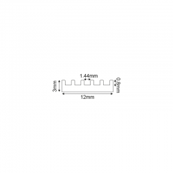 ΠΡΟΦΙΛ ΑΛΟΥΜΙΝΙΟΥ SIM FOR THERMAL MANAGEMENT 2m/pc