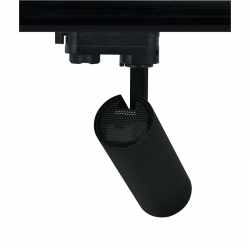 SAND BLACK LED TRACK LUMINAIRE 10W 4000K 3-PHASE 36° 1050LM 230V AC Ra80 Φ55*153MM 5YRS