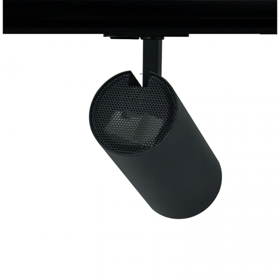 SAND BLACK LED TRACK LUMINAIRE 27W 3000K 1-PHASE 36° 3120LM 230V AC Ra80 Φ74*170MM 5YRS