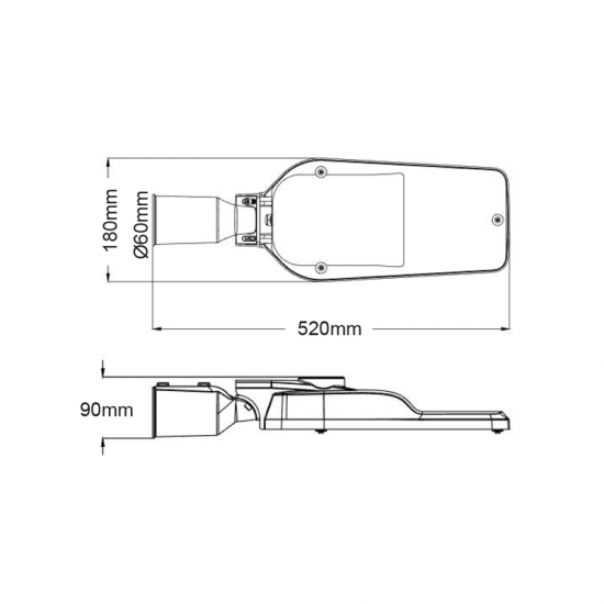 ^LED STREET LUMINAIRE 50W 7000LM 4000K 150⁰ x 75⁰ CLASS II IP66 10kV 230V AC IP66 ^LED STREET LUMINAIRE 50W 7000LM 4000K 150⁰ x 75⁰ CLASS II IP66 10kV 230V AC IP66