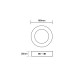 LED SLIM PANEL WHITE ROUND CEIL. 12W 6500K 1140Lm Φ160 230V Ra80 New LED SLIM PANEL WHITE ROUND CEIL. 12W 6500K 1140Lm Φ160 230V Ra80 New