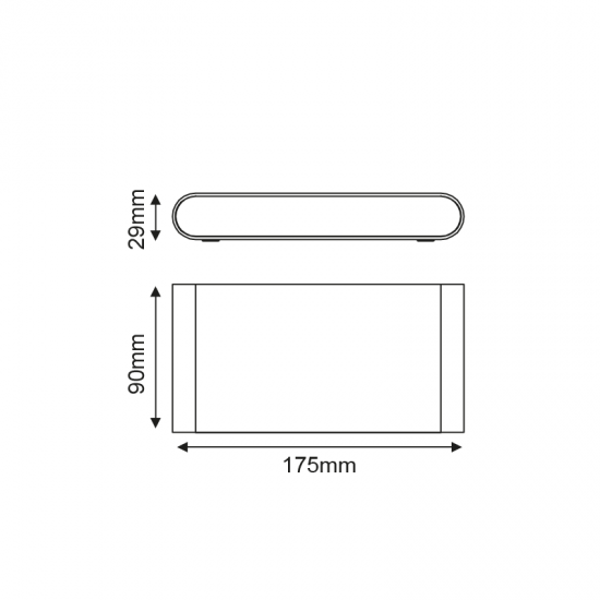 ^LED SMD WALL LUMINAIRE 11W 570LM 60° 230V AC 3.000K RUSTY CRI80 IP54 30.000HRS
