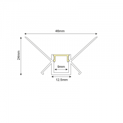 MARGO ΠΡΟΦΙΛ ΑΛΟΥΜΙΝΙΟΥ ΜΕ ΟΠΑΛ PC ΚΑΛΥΜΜΑ 2m/pc MARGO ΠΡΟΦΙΛ ΑΛΟΥΜΙΝΙΟΥ ΜΕ ΟΠΑΛ PC ΚΑΛΥΜΜΑ 2m/pc