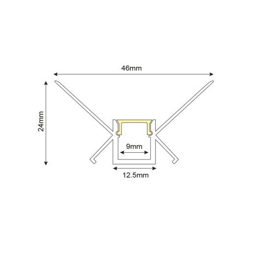 MARGO ΠΡΟΦΙΛ ΑΛΟΥΜΙΝΙΟΥ ΜΕ ΟΠΑΛ PC ΚΑΛΥΜΜΑ 2m/pc MARGO ΠΡΟΦΙΛ ΑΛΟΥΜΙΝΙΟΥ ΜΕ ΟΠΑΛ PC ΚΑΛΥΜΜΑ 2m/pc