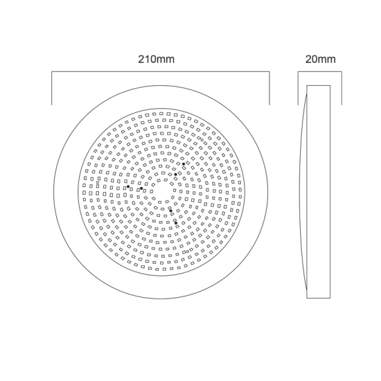 ^ LED ΠΛΑΣΤΙΚΟ Φ/Σ ΠΙΣΙΝΑΣ 20W RGB 110° IP68 12V DC Φ210Χ20mm