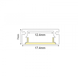ΑΜΜΩΔΕΣ ΛΕΥΚΟ MINI ΠΡΟΦΙΛ ΑΛΟΥΜΙΝΙΟΥ P109W ΜΕ ΟΠΑΛ ΚΑΛΛΥΜΑ 2m/pc ΑΜΜΩΔΕΣ ΛΕΥΚΟ MINI ΠΡΟΦΙΛ ΑΛΟΥΜΙΝΙΟΥ P109W ΜΕ ΟΠΑΛ ΚΑΛΛΥΜΑ 2m/pc