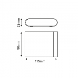 LED SMD WALL LUMINAIRE 7W 310LM 60° 230V AC 3.000K RUSTY CRI80 IP54 30.000HRS LED SMD WALL LUMINAIRE 7W 310LM 60° 230V AC 3.000K RUSTY CRI80 IP54 30.000HRS