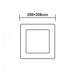 ΛΕΥΚΟ ΤΕΤΡΑΓΩΝΟ LED ΠΑΝΕΛ ΟΡΟΦΗΣ 18W 3000K 1700Lm 208x208mm 230V AC Ra80 ΛΕΥΚΟ ΤΕΤΡΑΓΩΝΟ LED ΠΑΝΕΛ ΟΡΟΦΗΣ 18W 3000K 1700Lm 208x208mm 230V AC Ra80