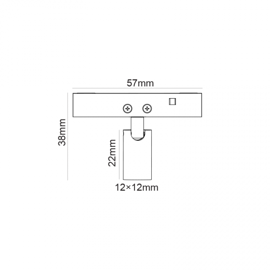 ΜΙΝΙ ΜΑΥΡΟ ΤΕΤΡΑΓΩΝΟ ΜΑΓΝΗΤΙΚΟ ΣΠΟΤ 24V DC 1W 4000K 85LM 24° RA90 5YRS 12*22(38)ΜΜ