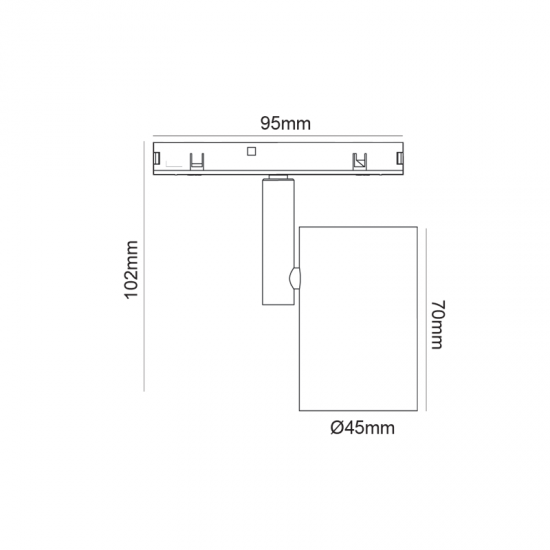 ΜΙΝΙ ΜΑΥΡΟ ΜΑΓΝΗΤΙΚΟ ΣΠΟΤ 24V DC 9W 4000K 870LM 38° RA90 5YRS Φ45*70(102)ΜΜ ΜΙΝΙ ΜΑΥΡΟ ΜΑΓΝΗΤΙΚΟ ΣΠΟΤ 24V DC 9W 4000K 870LM 38° RA90 5YRS Φ45*70(102)ΜΜ