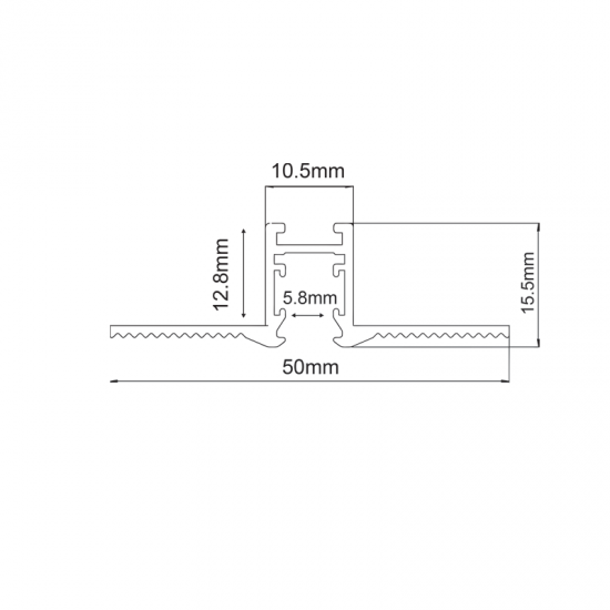 ΜΙΝΙ ΜΑΓΝΗΤΙΚΗ ΡΑΓΑ TRIMLESS 24V DC 1Μ ΜΑΥΡΗ