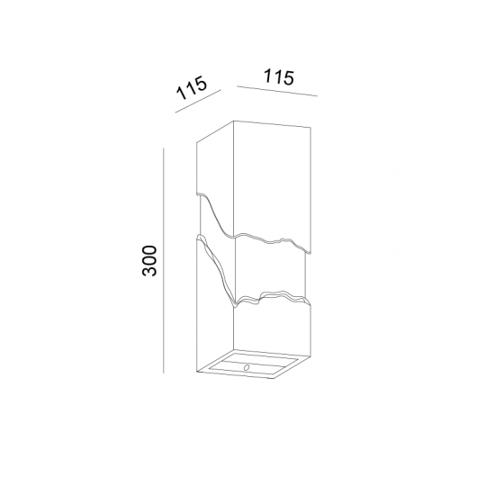 ΓΥΨΙΝΟ ΕΠΙΤΟΙΧΟ Φ/Σ ΦΥΣΙΚΟ 1XE14 MARI 120Χ120Χ300 ΓΥΨΙΝΟ ΕΠΙΤΟΙΧΟ Φ/Σ ΦΥΣΙΚΟ 1XE14 MARI 120Χ120Χ300