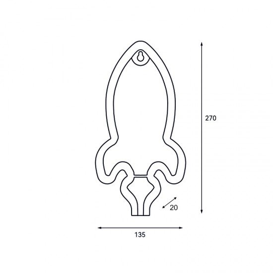 ΠΥΡΑΥΛΟΣ, 87 NEON LED ΛΑΜΠΑΚΙΑ ΜΕ ΜΠΑΤΑΡΙΑ (3xAA)/USB, ΚΟΚΚΙΝΟ, IP20, 13.5x2x27cm
