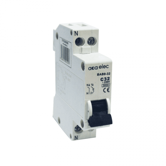 MCB 1P+N C32 3kA 1M