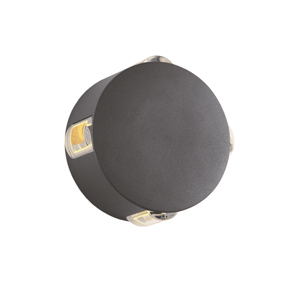 ^LED HP WALL LUMINAIRE 5W 170LM 15° 230V AC 3.000K DARK GREY CRI80 IP54 30.000HRS