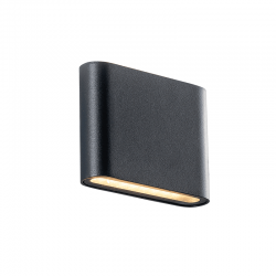 ^LED SMD WALL LUMINAIRE 7W 310LM 60° 230V AC 3.000K DARK GREY CRI80 IP54 30.000HRS