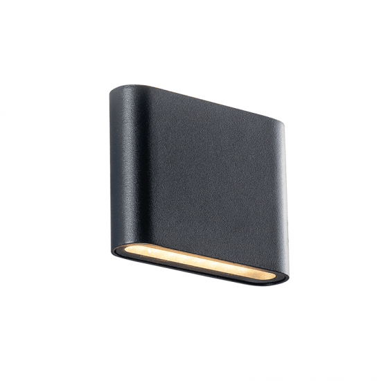 ^LED SMD WALL LUMINAIRE 7W 310LM 60° 230V AC 3.000K DARK GREY CRI80 IP54 30.000HRS