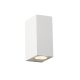 ^GU10 WALL LUMINAIRE 230V AC MATT WHITE IP65 MAX.2X35W