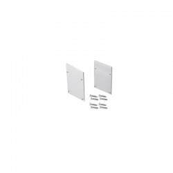 SET OF METAL END CAPS FOR P207, 2 PCS WITHOUT HOLE