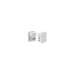 SET OF SILICON END CAPS FOR P144, 1 WITHOUT HOLE & 1 WITH HOLE