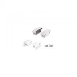 SET OF SILICON & PLASTIC END CAPS FOR P147, 2 WITHOUT HOLE & 2 WITH HOLE