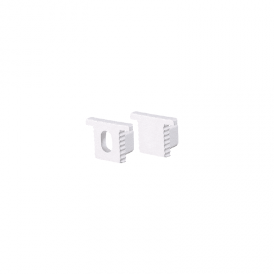 SET OF WHITE PLASTIC END CAPS FOR P189 1PC WITH HOLE & 1PC WITHOUT HOLE SET OF WHITE PLASTIC END CAPS FOR P189 1PC WITH HOLE & 1PC WITHOUT HOLE
