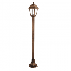 4S PLASTIC FLOOR GARDEN RUST LUMINAIRE 100CM E27 IP44