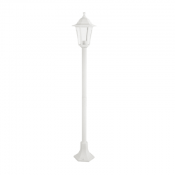 6S PLASTIC FLOOR GARDEN WHITE LUMINAIRE 100CM E27 IP44