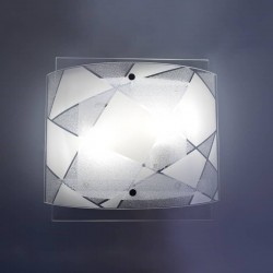 ΕΠΙΤΟΙΧ/ΟΡΟΦ 2ΧΕ27 ΛΕΥΚ/ΔΙΑΦ/ΚΡΥΣΤ ΔΙΠΛΟ ΓΥΑΛ 31Χ29Χ10,8CM