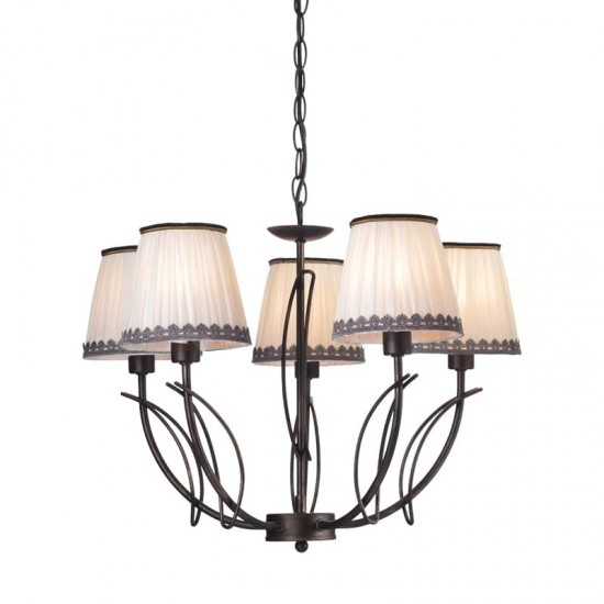 ΚΡΕΜΑΣΤΟ Φ/Σ 5ΧΕ14 ΜΕΤΑΛ ΚΑΦΕ ΧΡΥΣΟ+ΜΠΕΖ ΑΜΠΑΖ Φ53,5ΧΗ95,5CM