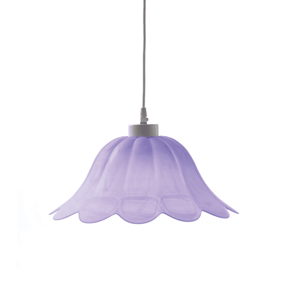 ΓΥΑΛΙ Νο309 Φ40 W.ALABASTER LILA SATIN MANDALAY