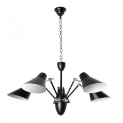 ΚΡΕΜΑΣΤΟ Φ/Σ 5ΧΕ27 ΜΕΤΑΛΛΙΚΟ ΜΑΥΡΟ/ΧΡΩΜΙΟ Φ72ΧΗ120CM